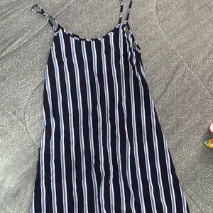 Blue stripes dress xs